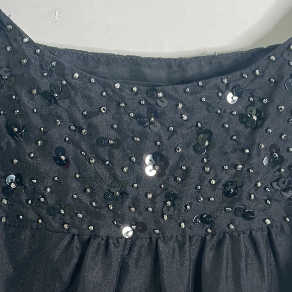 Eileen fisher black slik top size XS - Picture 4 of 7